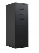 Steel Filing Cabinet | 4 Drawers | 1300mm High | Black | Talos