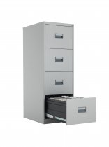 Steel Filing Cabinet | 4 Drawers | 1300mm High | Grey | Talos