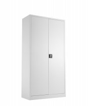 Steel Double Door Cupboard | 1790 x 920 x 420mm | White | Talos