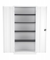 Steel Double Door Cupboard | 1950 x 920 x 420mm | White | Talos