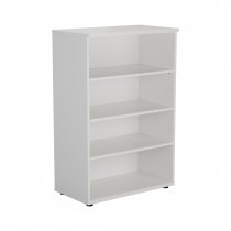 Essential Wooden Bookcase | 1200mm High | White