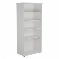 Essential Wooden Bookcase | 1800mm High | White