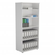 Essential Wooden Bookcase | 1800mm High | White