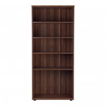 Essential Wooden Bookcase | 1800mm High | Dark Walnut