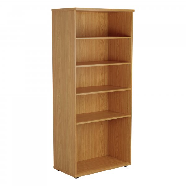 Essential Wooden Bookcase | 1800mm High | Nova Oak