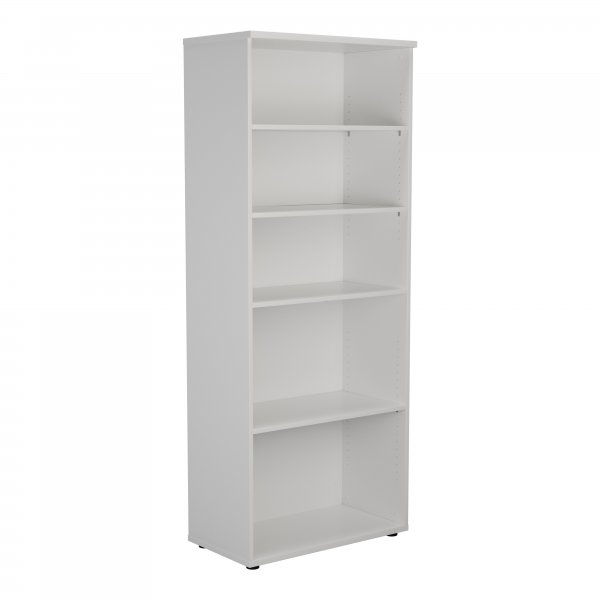 Essential Wooden Bookcase | 2000mm High | White