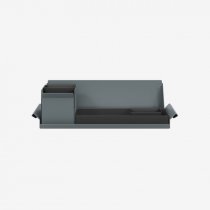 Desk Organiser | Small | Black Large Inner Trays | Black Small Inner Trays | Bisley Mosaic