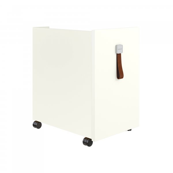 Mobile Under Desk Storage | 490 x 300mm | White Laminate | Traffic White | Bisley Shadow