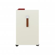 Mobile Under Desk Storage | 490 x 300mm | White Laminate | Cardinal Red | Bisley Shadow