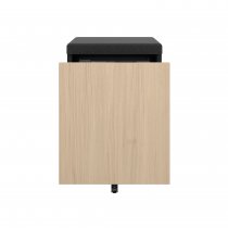 Mobile Storage with Seat Pad | 542 x 420mm | Oak Laminate | Anthracite Grey | Bisley Pal