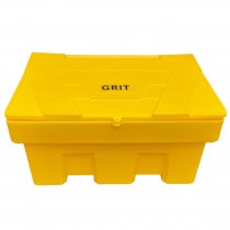 Large Stacking Grit Bin | 350 Litre | 350kg White Salt | Hasp & Staple Lock | Yellow