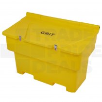 Large Stacking Grit Bin | 200 Litre | Bin Only | Hasp & Staple Lock | Yellow