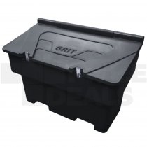 Large Stacking Grit Bin | 200 Litre | Bin Only | Hasp & Staple Lock | Recycled Black