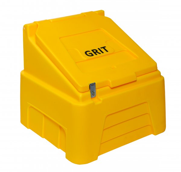 Premium Grit Bin | 200 Litre | 200kg White Salt | Yellow