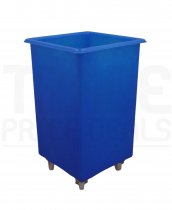 Mobile Tapered Truck | Blue | No Lid | Food Approved Polyethylene | 118 Ltr | 465 x 465 x 770mm