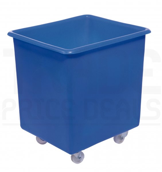 Mobile Tapered Truck | Blue | No Lid | Food Approved Polyethylene | 135 Ltr | 615 x 525 x 685mm
