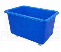Mobile Tapered Truck | Blue | No Lid | Food Approved Polyethylene | 320 Ltr | 1100 x 690 x 695mm