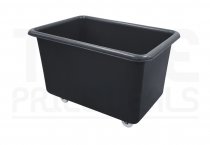 Mobile Tapered Truck | Black | No Lid | Recycled Polymer | Not for Food Environments | 320 Ltr | 1100 x 690 x 695mm