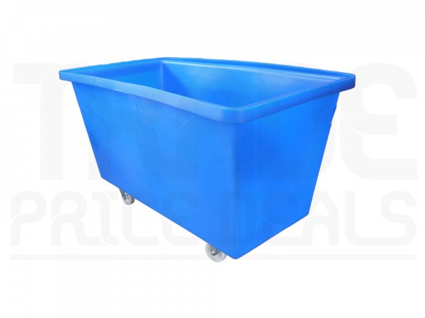 Mobile Tapered Truck | Blue | No Lid | Food Approved Polyethylene | 425 Ltr | 1300 x 710 x 740mm