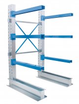 Cantilever Racking | Single Sided Starter Bay | 2432h x 1000w | 600mm Arms | Max Load 4400kg