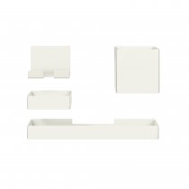 Hanging Steel Storage Set | Compatible with Bisley Hideaway and Platform | Traffic White