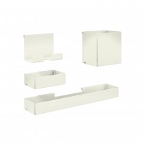 Hanging Steel Storage Set | Compatible with Bisley Hideaway and Platform | Traffic White