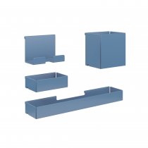 Hanging Steel Storage Set | Compatible with Bisley Hideaway and Platform | Bisley Blue