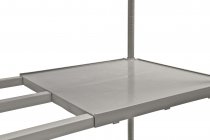 Hygienic Shelving | 1625h x 1370w x 460d mm | 4 Solid Shelves | 360kg Max Weight per Shelf | Eclipse® Plastic Plus