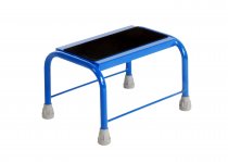 Robust Portable Steps | Platform Height 250mm | No Handrail | Blue | Steptek
