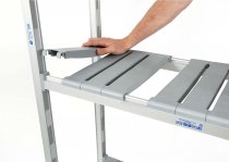 Express Aluminium Shelving | 1700h x 1070w x 375d mm | 4 Levels | 250kg Max Weight per Shelf | Eko Fit