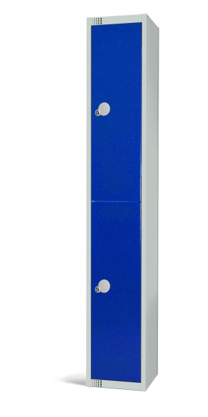Standard Locker | 2 Doors | 1800 x 300 x 300mm | Blue