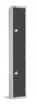 Standard Locker | 2 Doors | 1800 x 300 x 300mm | Dark Grey