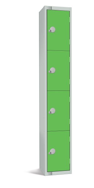 Standard Locker | 4 Doors | 1800 x 300 x 300mm | Green