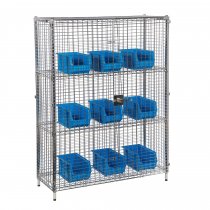 Chrome Wire Security Cage | Static | 1625 x 1220 x 460mm | 3 Levels | Eclipse®