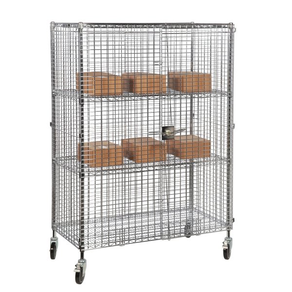 Chrome Wire Security Cage | Mobile | 1790 x 1220 x 460mm | 3 Levels | Eclipse®