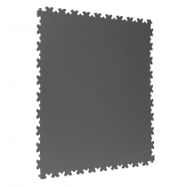 Interlocking Gym Floor Tiles | 1m² | 4 Tiles | Textured | Dark Grey | 7mm Thick