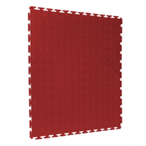 Interlocking Gym Floor Tiles | 1m² | 4 Tiles | Studded | Maroon | 7mm Thick