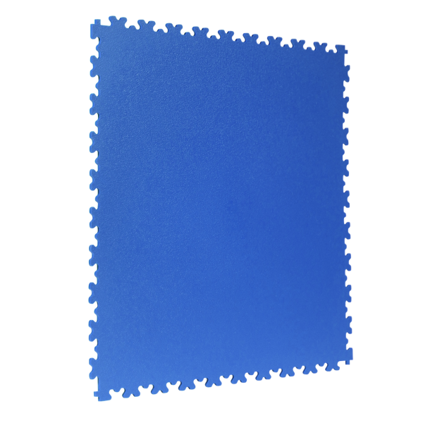 Interlocking Gym Floor Tiles | 1m² | 4 Tiles | Textured | Blue | 5mm Thick