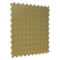 Chequered Garage Floor Tiles | 1m² | 4 Tiles | Beige | 5mm Thick