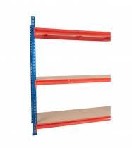 TS Longspan Racking | Extension Bay | 1984 x 1892 x 471mm | Chipboard Shelves | 3 Levels | 800kg Max Weight per Shelf